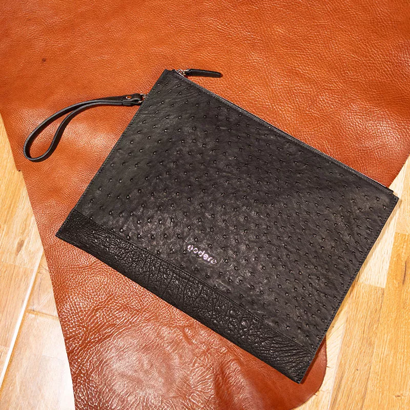 Cum ad gere hoc struthionis caelata Carpi Bag？
