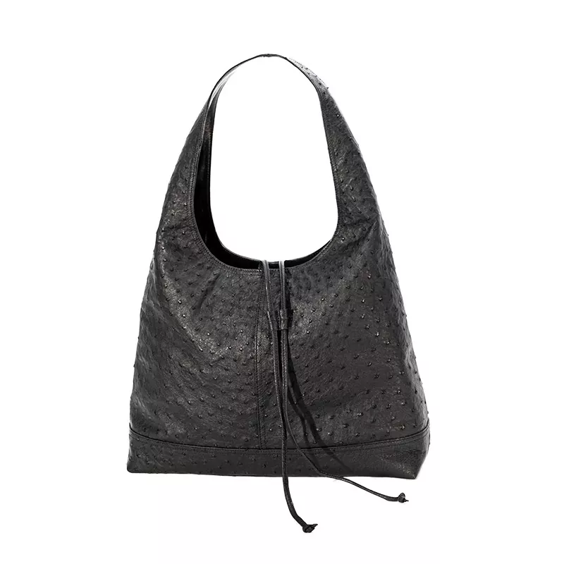 Struthiocamelus Leather Underarm Bag