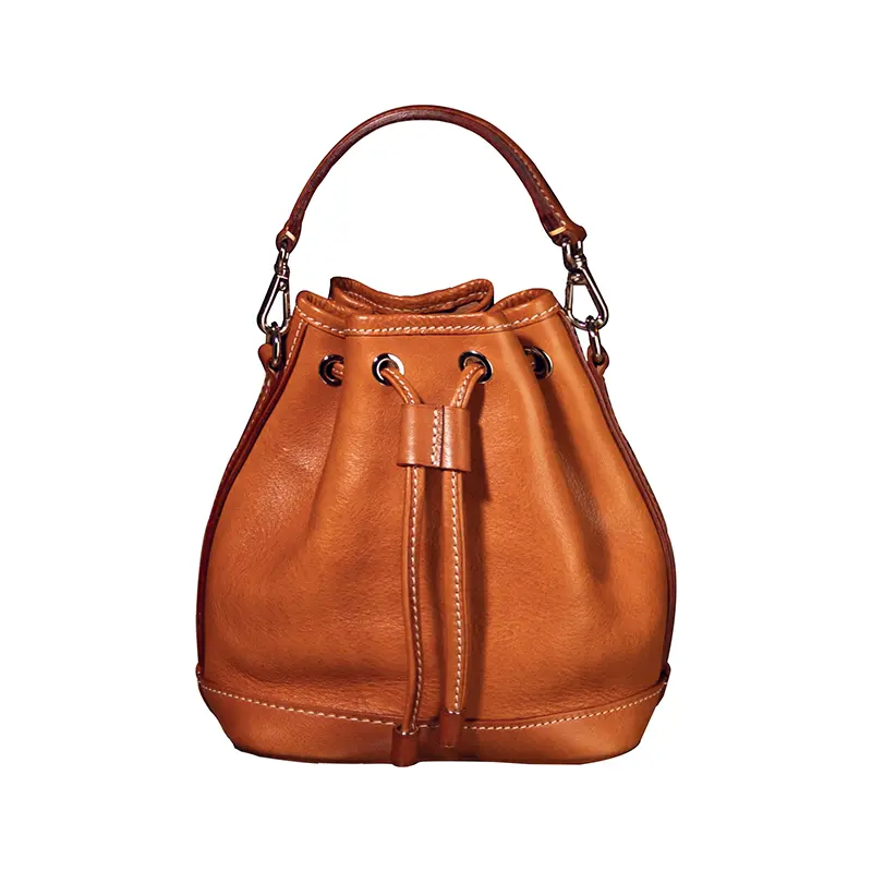 Mulierum vegetabile, tanned Leather Handbag
